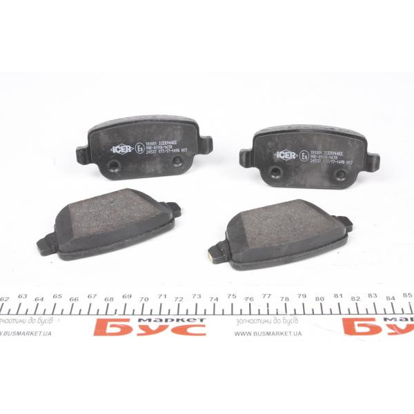 181801 ICER Колодки гальмівні (задні) Ford Focus/Galaxy/Mondeo/S-Max/Kuga 05-15/Volvo S80/V70/XC70 06-16
