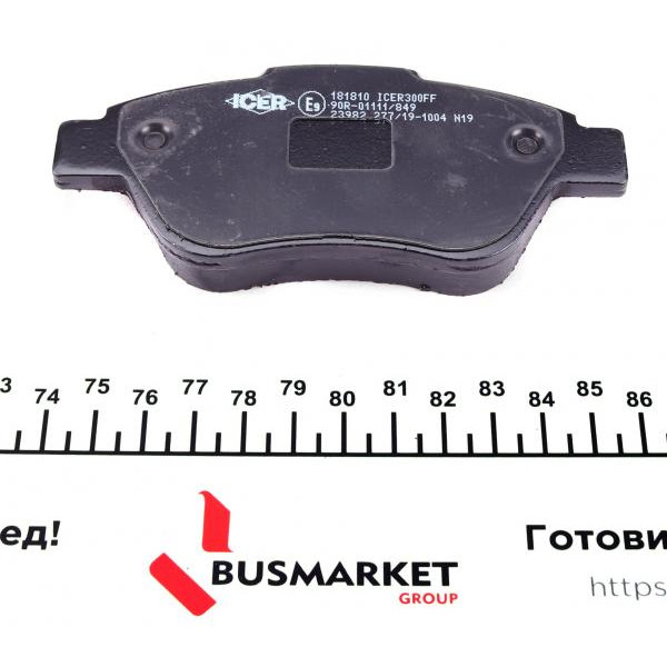 181810 ICER Колодки гальмівні (передні) Opel Corsa D 06-14/Adam 12-19
