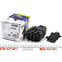 181838 ICER Колодки гальмівні (задні) Nissan Juke 14-/Qashqai/Rogue/X-Trail 07-13/Teana 03-13/Renault Koleos 08
