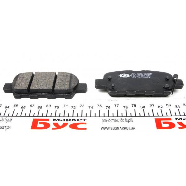 181838 ICER Колодки гальмівні (задні) Nissan Juke 14-/Qashqai/Rogue/X-Trail 07-13/Teana 03-13/Renault Koleos 08