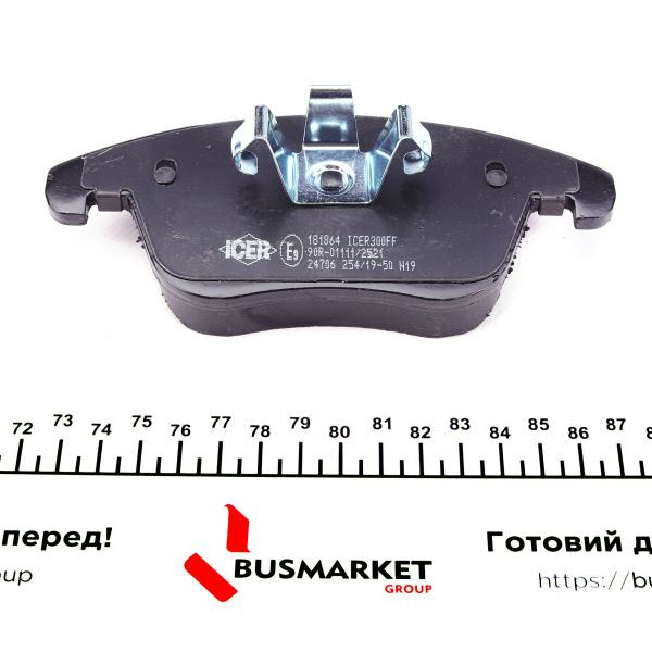 181864 ICER Колодки гальмівні (передні) Audi A4 07-18/Audi A5 07-/Audi Q5 12-17 (+датчик)
