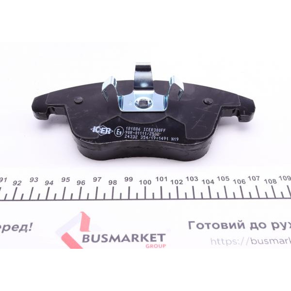 181886 ICER Колодки гальмівні (передні) Citroen C5 08-/Peugeot 407 04-/508 10-18
