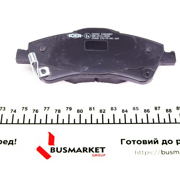 181892 ICER Колодки гальмівні (передні) Toyota Avensis/Verso 08-18/Auris 06-15