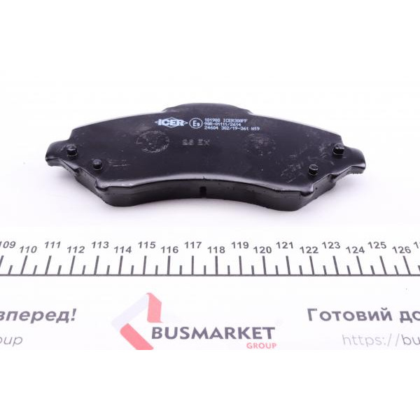 181908 ICER Колодки гальмівні (передні) Chrysler Grand Voyager/Dodge Caravan/Journey/Jeep Cherokee/Compass 07-