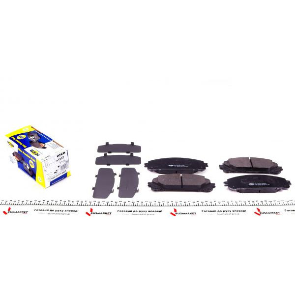 181982 ICER Колодки гальмівні (передні) Toyota Camry 17-/Highlander 07-/Rav4 IV/V/Lexus ES 12-/NX 14-/RX 08-