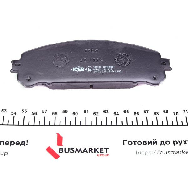 181982 ICER Колодки гальмівні (передні) Toyota Camry 17-/Highlander 07-/Rav4 IV/V/Lexus ES 12-/NX 14-/RX 08-