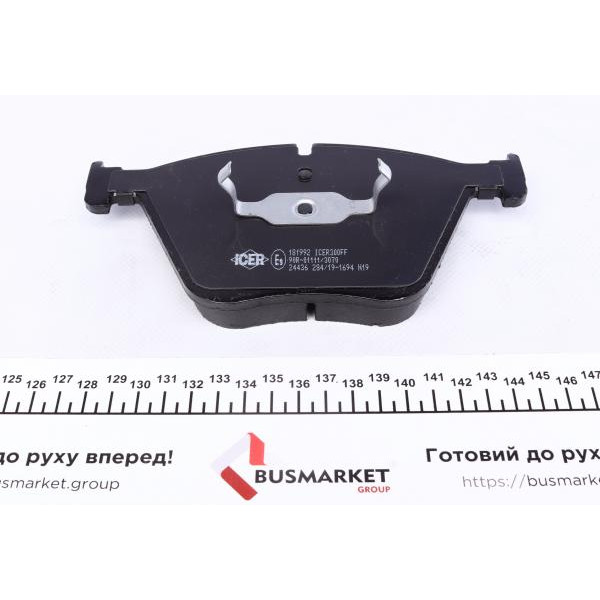 181992 ICER Колодки гальмівні (передні) BMW 5 (F07) 09-/7 (F01-F04) 08-15/X5 (E70/F15/F85)/X6 (E71/F16) 06-