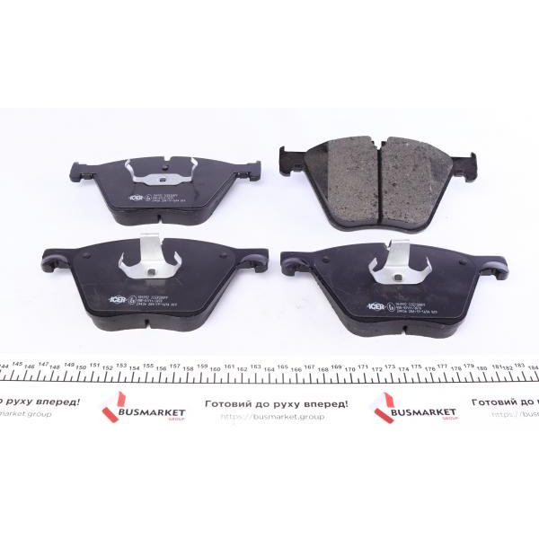 181992 ICER Колодки гальмівні (передні) BMW 5 (F07) 09-/7 (F01-F04) 08-15/X5 (E70/F15/F85)/X6 (E71/F16) 06-