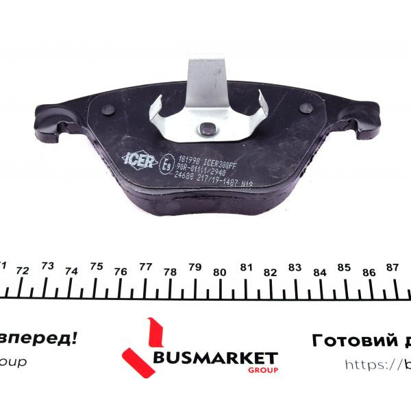 181998 ICER Колодки гальмівні (передні) BMW 5 (F07/F10/F18) 09-17/6 (F06/F13) 11-18/7 (F01/F02/F03/F04) 08-12