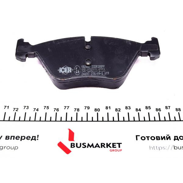 182002 ICER Колодки гальмівні (передні) BMW 5 (F07/F10/F11) 09-17