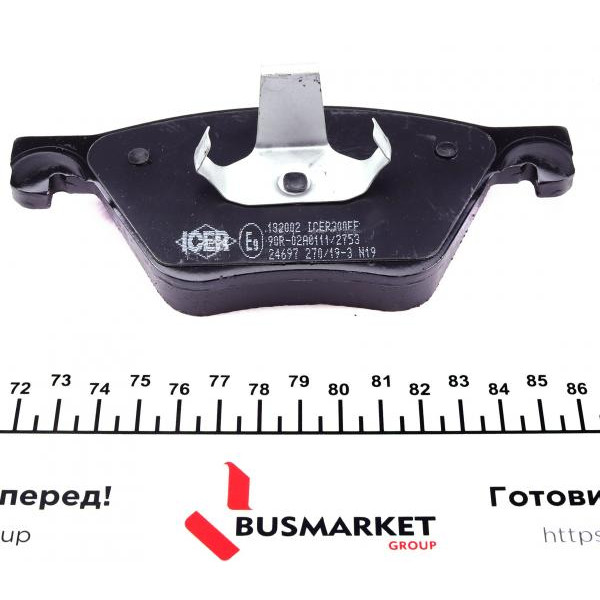 182002 ICER Колодки гальмівні (передні) BMW 5 (F07/F10/F11) 09-17