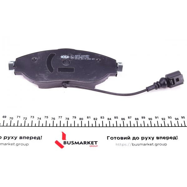 182018 ICER Колодки гальмівні (передні) Audi Q3 18-/A3/Skoda Octavia/VW Passat B6-B8/Golf/Tiguan 12- (+датчик)