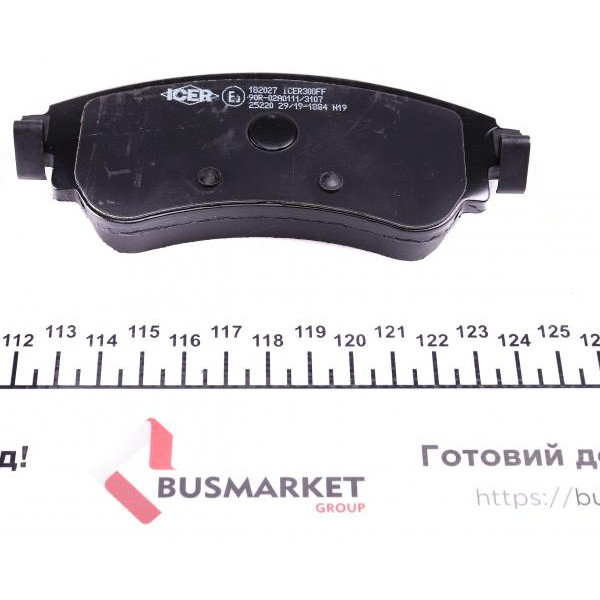 182027 ICER Колодки гальмівні (передні) Citroen C4 09-/DS4 11-15
