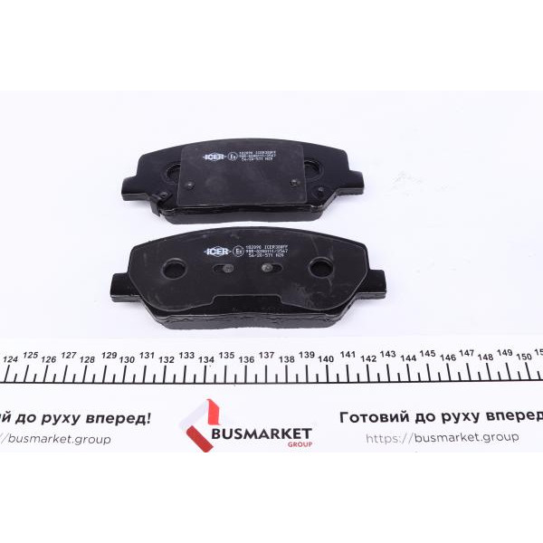 182090 ICER Колодки гальмівні (передні) Hyundai i30 11-/Veloster 12-17/Kia Cee'd/Pro Cee'd 12-/Cerato 13-