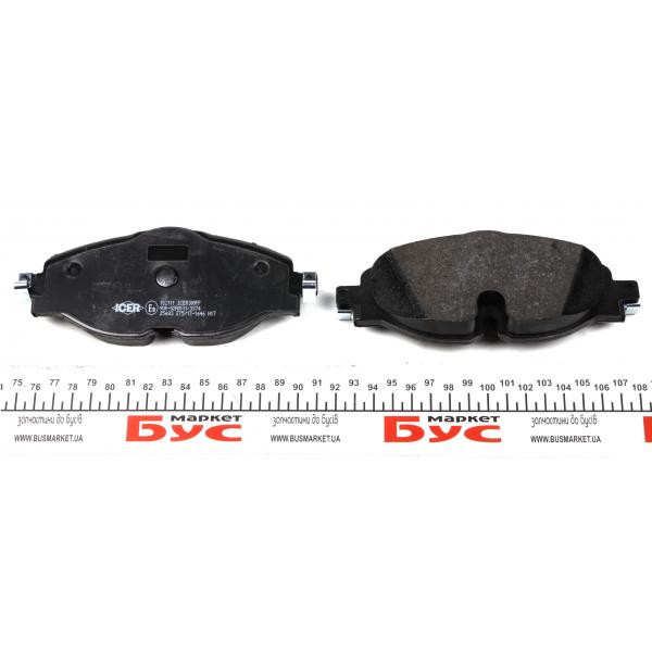 182111 ICER Колодки гальмівні (передні) Audi A3/Q2/Q3/Seat/Skoda Octavia/Kodiaq/VW Golf/Passat B8 12- (+датчик)