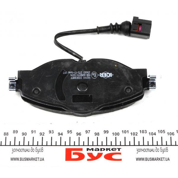 182111 ICER Колодки гальмівні (передні) Audi A3/Q2/Q3/Seat/Skoda Octavia/Kodiaq/VW Golf/Passat B8 12- (+датчик)