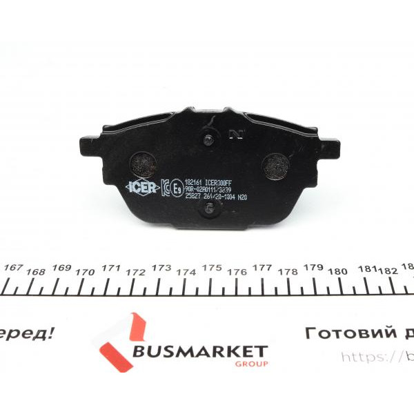182161 ICER Колодки гальмівні (задні) Citroen C4 13-/C5/Peugeot 508 18-/308 13-/3008/5008 16-/Opel Grandland 17