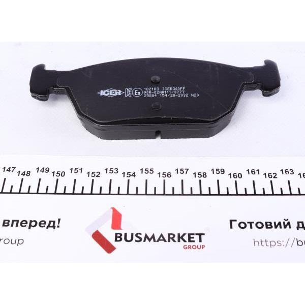 182183 ICER Колодки гальмівні (передні) Honda Civic IX 11-/Civic X 15-