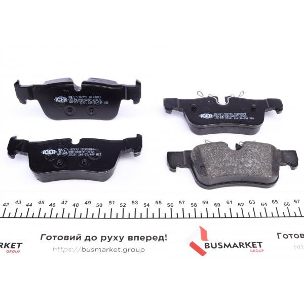 182193 ICER Колодки гальмівні (задні) BMW 1 (F52/F40)/X2 (F39) 17-/2 (F44-F46)/i3 (I01) 13-/X1 (F48)/Mini 14-
