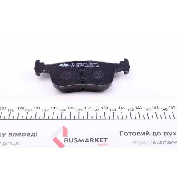 182198203 ICER Колодки гальмівні (задні) Ford Focus 18-/Galaxy/Mondeo/S-Max 14-/Kuga 12-/Ford USA Edge/Fusion 06-