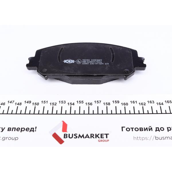 182304 ICER Колодки гальмівні (передні) Renault Scenic IV 16-/Megane IV 15-/Espace V 15-