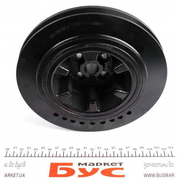 10060 IMPERGOM Шків колінвалу VW T4 2.4D 90-98 (18x195x63/48)