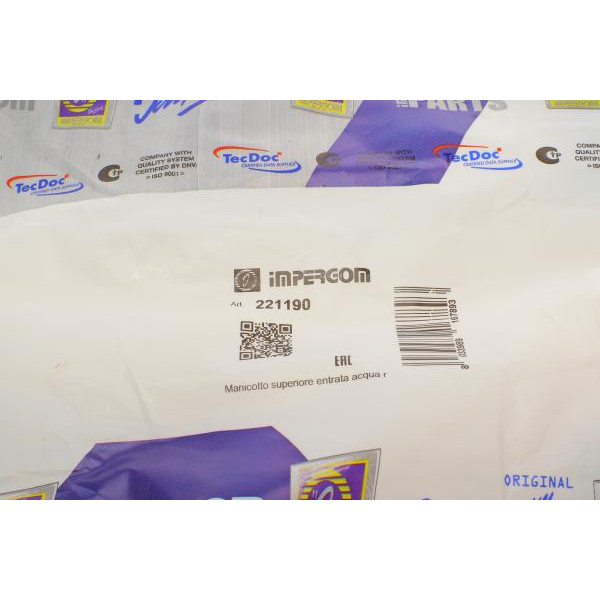 221190 IMPERGOM Патрубок системи охолодження BMW 3 (E46) 97-06 (згори) (L)