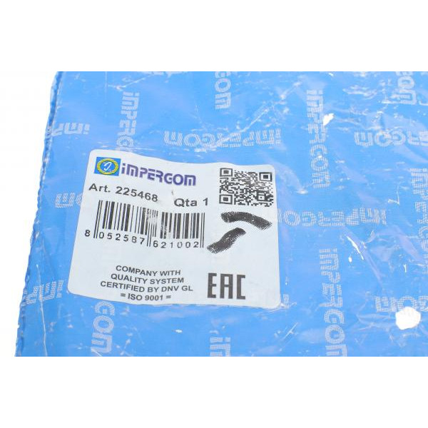 225468 IMPERGOM Патрубок інтеркулера Citroen Jumper/Peugeot Boxer 2.0 BlueHDi 15-19 (к-кт 2 шт.)
