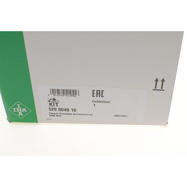 529004910 INA Комплект ременя генератора BMW 3 (E90/E91/E92/E93) 06-13 (7PK1103) N43B16/B20