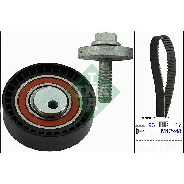 530060410 INA Комплект ГРМ Renault Kangoo/Dacia Logan/Sandero 1.4/1.6i 04-