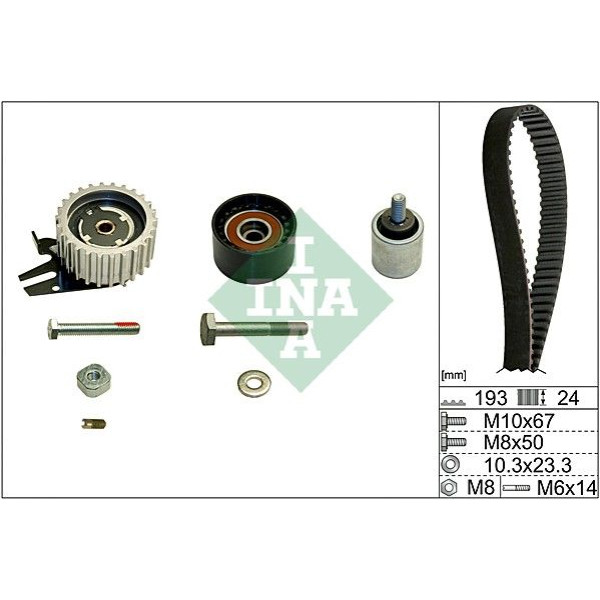 530061910 INA Комплект ГРМ Opel Insignia A 2.0 Biturbo /CDTi 08-, 140/143kw