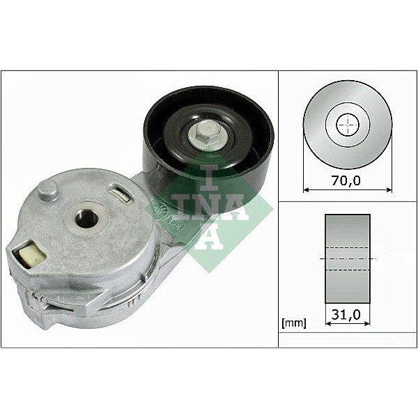 534054810 INA Натягувач ременя генератора VW LT 2.8TDI 02-06, 116kw, (70x31), BCQ/AUH