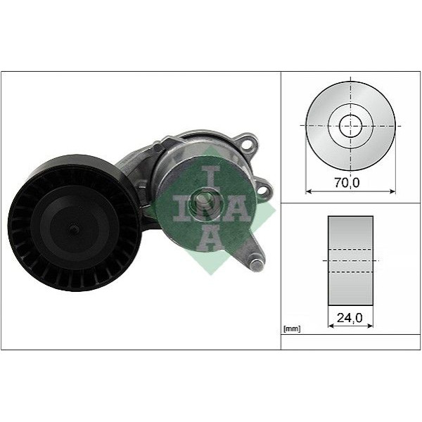 534055310 INA Натягувач ременя генератора Citroen C1/Peugeot 108 1.0 VTi 14-