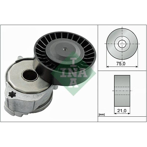 534060410 INA Натягувач ременя генератора Ford Mondeo/Volvo V50/V60/V70/S80 2.4/2.5D 06-