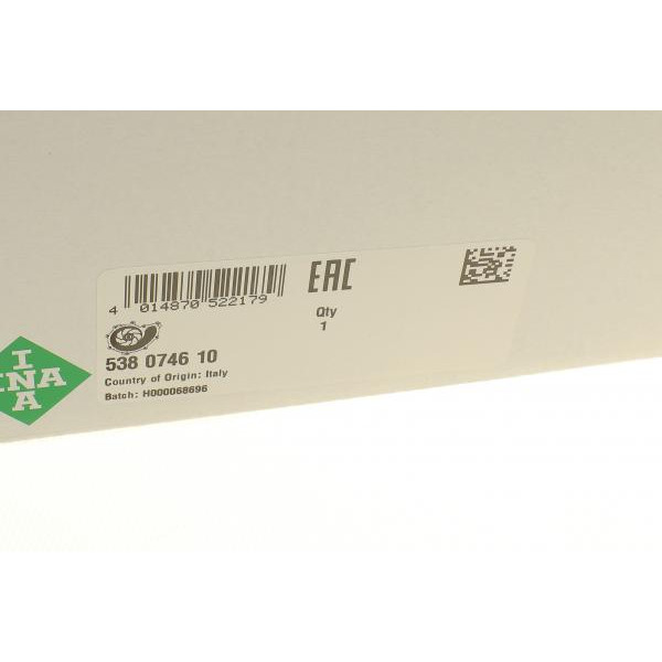 538074610 INA Помпа води Audi A3 1.4TFSI 12-14/Seat Ibiza IV/V/Skoda Fabia III/VW Polo 1.0/1.0TSI 14-