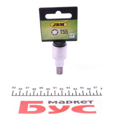 10019 JBM Біта Torx T55 + адаптер під ключ 1/2"