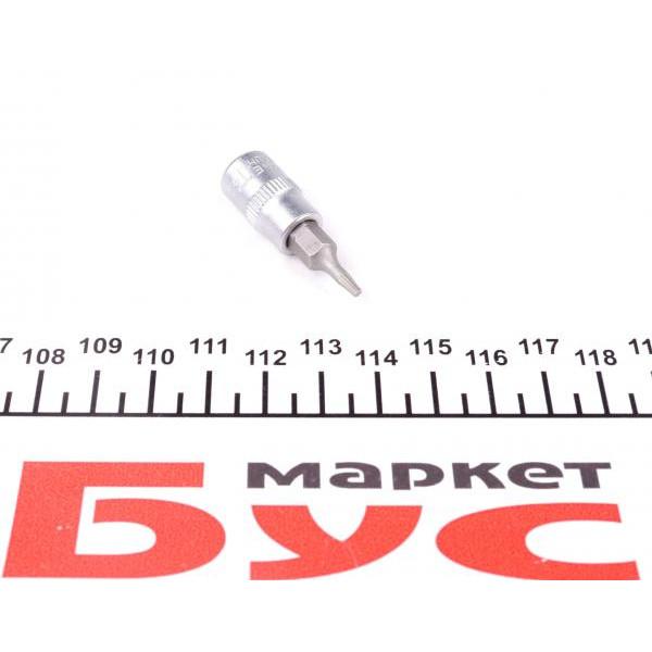 10128 JBM Біта Torx T8 + адаптер під ключ 1/4"