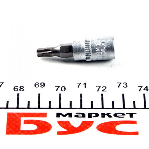 10132 JBM Біта Torx T25 + адаптер під ключ 1/4"