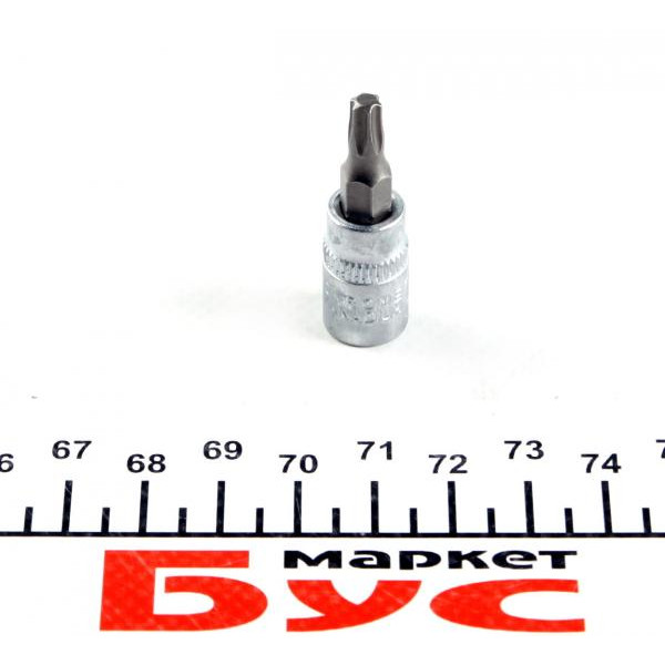 10132 JBM Біта Torx T25 + адаптер під ключ 1/4"