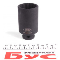 11616 JBM Головка ударна 12-гранна (1/2") (d=33mm)