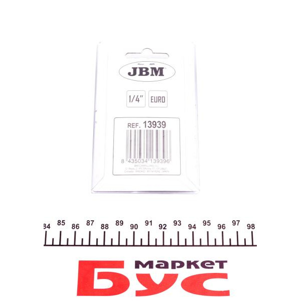 13939 JBM Конектор для пневматичного компресора 1/4" (внутрішнє різьблення євро)