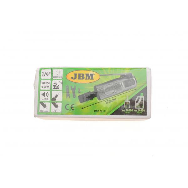 52171 JBM Шліфмашина пневматична (пряма) 1/4" 25000 RPM 90 PSI