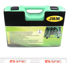 52636 JBM Набор инструментов для утапливания поршней (15 адаптеров)