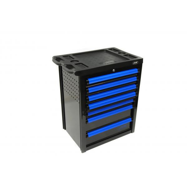 53900 JBM Тележка с инструментами на колесах JBM (синяя) на 7 ящиков