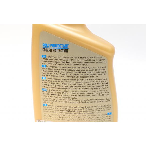 K417M K2 Засіб для чищення пластику (приладової панелі) Polo Protectant (770ml)