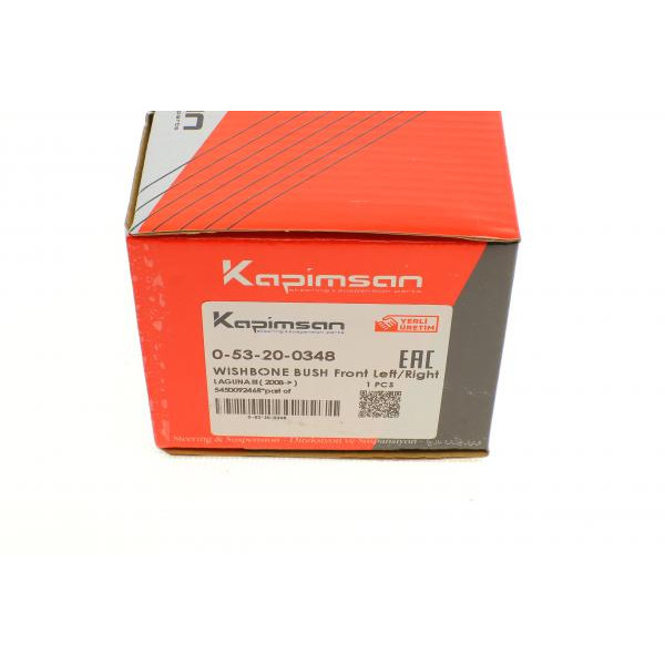 053200348 KAPIMSAN Сайлентблок важеля (переднього/знизу/ззаду) Renault Laguna III 1.5-3.5 07-15