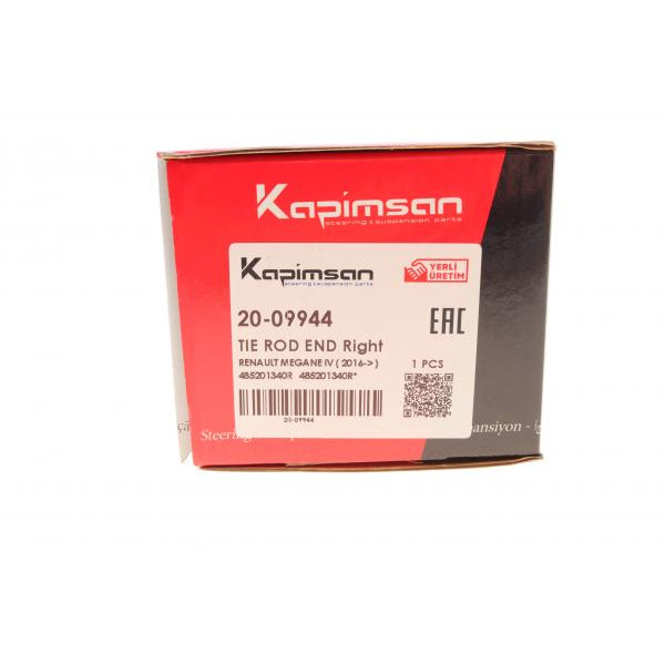 2009944 KAPIMSAN Наконечник рульової тяги (R) Renault Espace V/Megane IV/Talisman 15-/Scenic IV 16- (L=210mm)