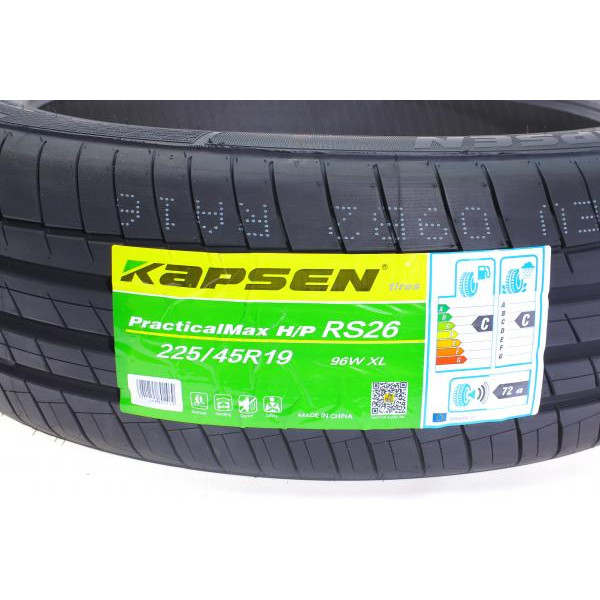 22545R19XLRS26 KAPSEN Шина PracticalMax H/P RS26 225/45 R19 XL 96W (літня) Rim Protector
