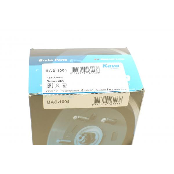 BAS1004 KAVO PARTS Датчик ABS (передній) Chevrolet Aveo/Daewoo Kalos 1.2-1.4 02- (L)