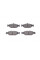 KBP1005 KAVO PARTS Колодки гальмівні (передні) Daewoo Lanos 97- (140.2x56/141.5x47)
